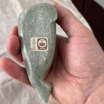 Signed Vintage Inuit Soapstone Seal Carving