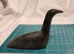 Signed Inuit Soapstone Loon Bird Sculpture