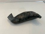 Inuit Soapstone Seal Carving - 8 Inches Long