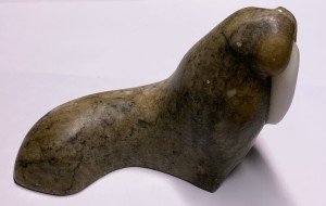 Walrus Soapstone Inuit Art Carving