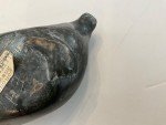 Inuit Soapstone Seal Carving - 8 Inches Long