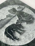 Raffaele Rotondo Inuit Dog Marble Relief Sculpture