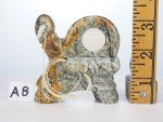 Inuit Hunter Stone Carving with Harpoon