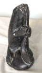Signed ILA Inuit Stone Seal Carving 1990