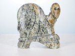 Inuit Hunter Stone Carving with Harpoon