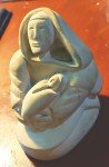 Rare Vintage Inuit Stone Carving in Light Grey