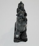 Inuit Soapstone Hunter with Bear Sculpture