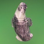 Inuit Soapstone Walrus Sculpture with Ivory Tusk