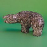 Inuit Soapstone Polar Bear Walking Carving