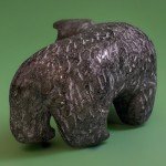 Inuit Soapstone Polar Bear Walking Carving