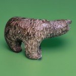 Inuit Soapstone Polar Bear Walking Carving