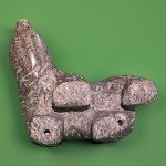 Inuit Soapstone Polar Bear Walking Carving