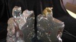 Inuit Hand-Carved Lava Stone Bear Bookends