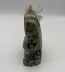 Inuit Marble Lady Carving with Feather Detail