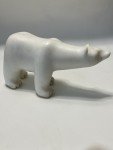 Vintage 1960s Inuit Marble Polar Bear Sculpture