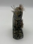 Inuit Marble Lady Carving with Feather Detail