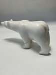 Vintage 1960s Inuit Marble Polar Bear Sculpture