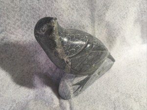 Inuit Soapstone Bird Carving Sculpture – Vintage Art