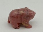 Rhodonite Mini Bear Carving - Inuit Style