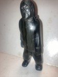 Hand Carved Soapstone Inuit Standing Figure
