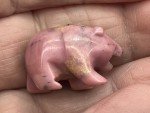 Rhodonite Mini Bear Carving - Inuit Style