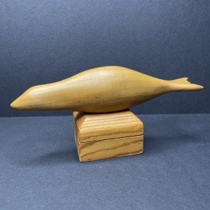 1980s Hand-Carved Earless Seal Inuit Sculpture