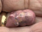 Rhodonite Mini Bear Carving - Inuit Style
