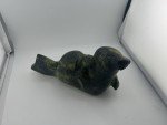 Vintage Inuit Green Stone Basking Seal Carving