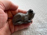 Inuit Soapstone Frog Carving - Original Art