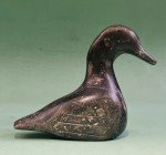 Inuit Soapstone Carved Duck Sculpture, 1977