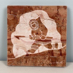 David Bernett Inuit Marble Sculpture "Little Hunter
