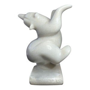 Dancing Polar Bear Inuit Marble Carving, 11