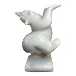 Dancing Polar Bear Inuit Marble Carving, 11