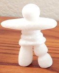 Inuit Hand-Carved White Marble Polar Bears Set