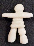 Inuit Hand-Carved White Marble Polar Bears Set