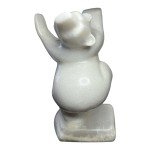 Dancing Polar Bear Inuit Marble Carving, 11