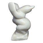 Dancing Polar Bear Inuit Marble Carving, 11