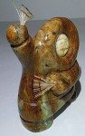 Master Carver Bekoa Inuit Soapstone Dancer Carving