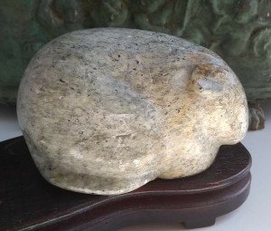Artist-Signed 1988 Inuit Carved Stone Mouse