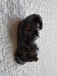 Inuit Soapstone Beaver Mother and Baby Sculpture