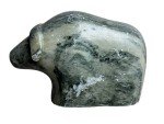 Inuit Soapstone Sheep Sculpture by Signed Artist