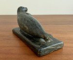Signed Vintage Inuit Green Stone Seal Carving
