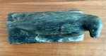 Signed Vintage Inuit Green Stone Seal Carving