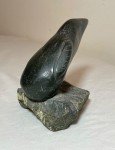Hand-Carved Inuit Bird Sculpture in Soapstone