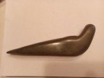Signed Inuit Soapstone Seal Carving, 8.25