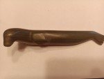 Signed Inuit Soapstone Seal Carving, 8.25