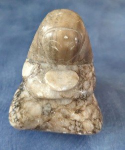 Inuit Stone Carving of Woman Figurine