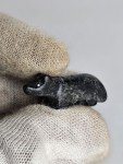 Rare Black Stone Inuit Carving of Dog