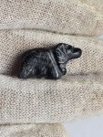 Rare 20th Century Black Stone Inuit Polar Bear