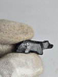 Rare Black Stone Inuit Carving of Dog